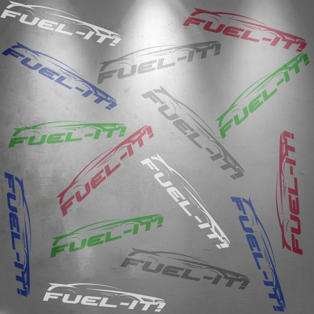 Fuel-It Logo Sticker Sheet (TWO PACK) - Burger Motorsports