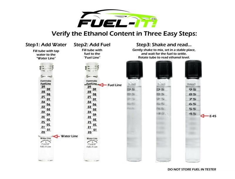 Ethanol Content Tester E85 test Reusable Ethanol Testing Kit