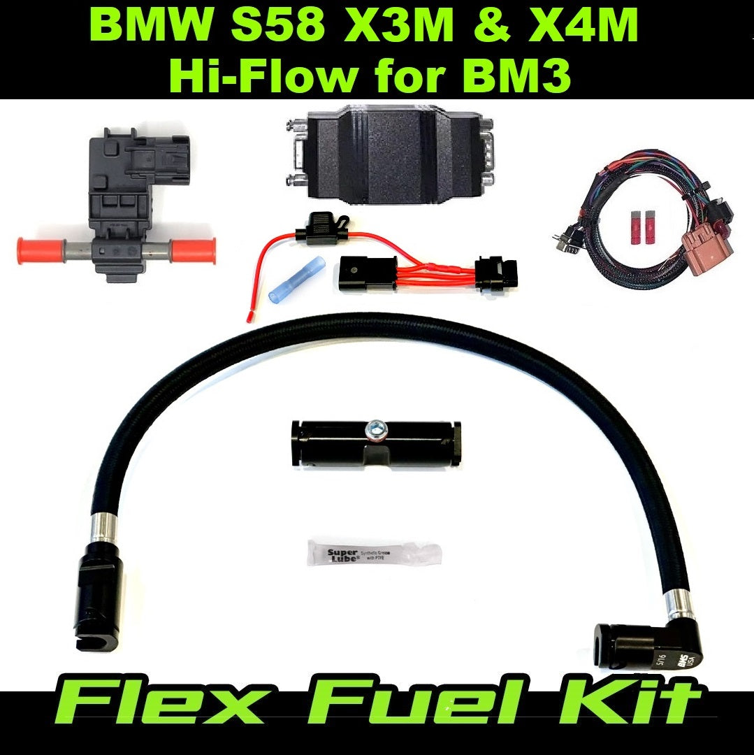 BMW Hi-Flow CANbus Flex Fuel Kit for the S58 M2, M3, M4, X3M, and X4M